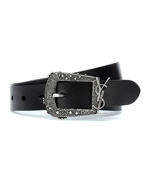 ysl cheyenne monogram belt|MONOGRAM BELT IN GRAINED LEATHER .